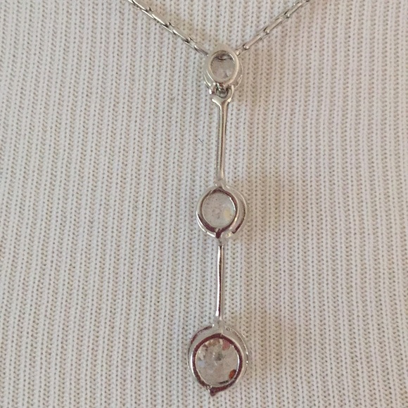 Cubic zirconia necklace - Picture 3 of 6